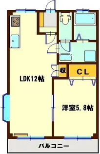 リバティー鈴木【2階】の間取り