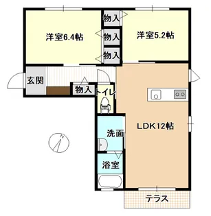 グリーンヒルズ【1階】の間取り