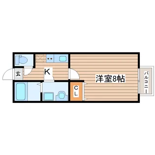 ポミエ・アクロス【2階】の間取り