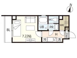UMWELT BILD ZWEI【4階】の間取り