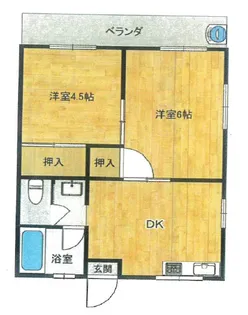 矢野マンション【3階】の間取り