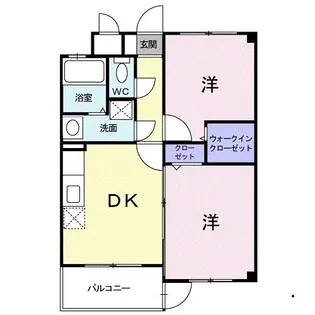 カルフール【3階】の間取り