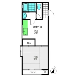 美静ハイム【2階】の間取り