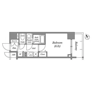 アドバンス大阪フェリーチェ【9階】の間取り