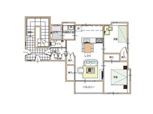 コミンニョロの家【1階】の間取り