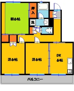モアグランドリーMY A【2階】の間取り