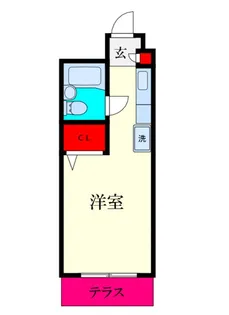 マリオン平山城址【1階】の間取り