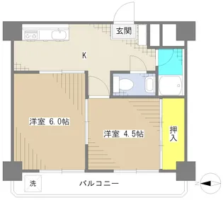 和田クリーンキャッスル【3階】の間取り