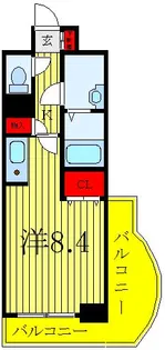 ワイズフラット【4階】の間取り