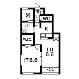 サンローズ B【1階】の間取り