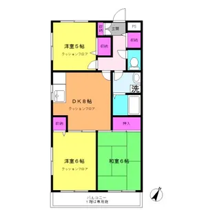 プラザサンタナ【1階】の間取り