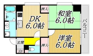 ヒルサイドテラス【1階】の間取り