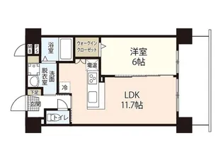 シティマンション衆楽【3階】の間取り