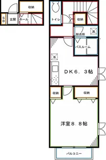 テラス・ララ【2階】の間取り
