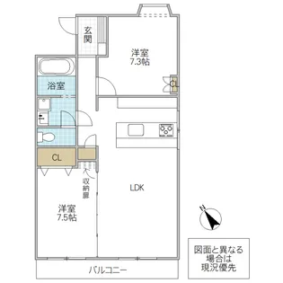 Wood Village城南【2階】の間取り
