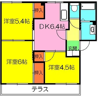 南里ガーデンハウス【1階】の間取り
