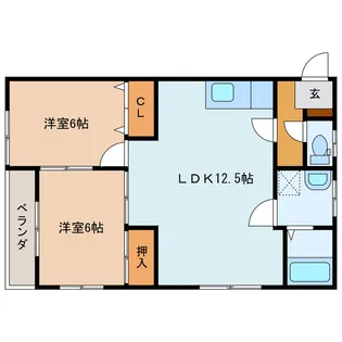 りんごハウス【2階】の間取り