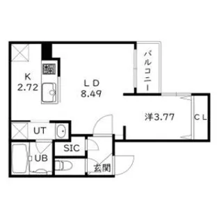 ウェルズビレッジ【3階】の間取り