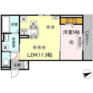 アルタ・レジデ【1階】の間取り