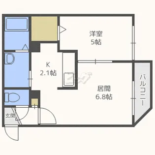 ジェミニ麻生b【4階】の間取り