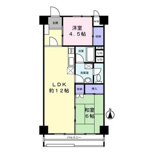 サニーコート東中野【8階】の間取り