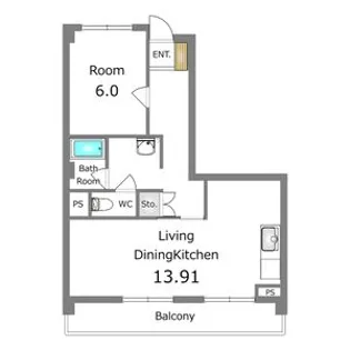 K village 陽東【5階】の間取り