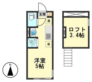 ハーモニーテラス小岩ウエストII【1階】の間取り