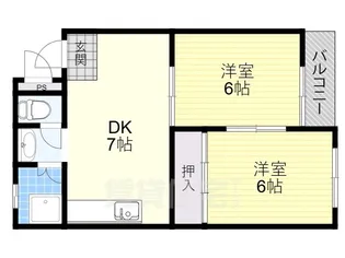 成田グリーンハイツ【3階】の間取り