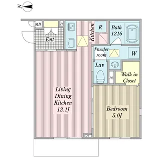 パルス ハレ【1階】の間取り