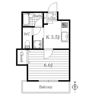 ベルウッド【4階】の間取り