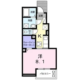 ヴァンクール【1階】の間取り