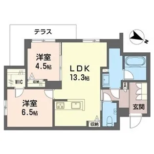 フォレスト【1階】の間取り