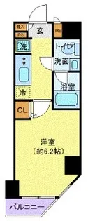 プレール・ドゥーク川崎【8階】の間取り