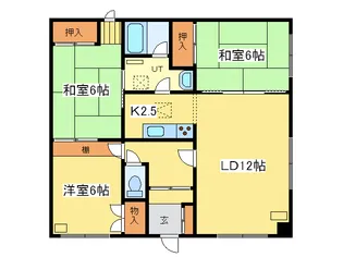 パールハイツ【2階】の間取り