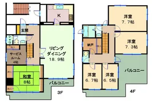 EDO FUKAGAWA Pl.【3階】の間取り