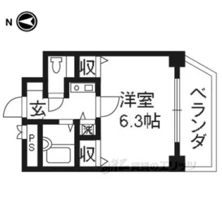 プレサンス京都駅前【3階】の間取り