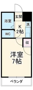 シングルライフ大口【4階】の間取り