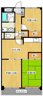 ベイ・コラージュ【2階】の間取り