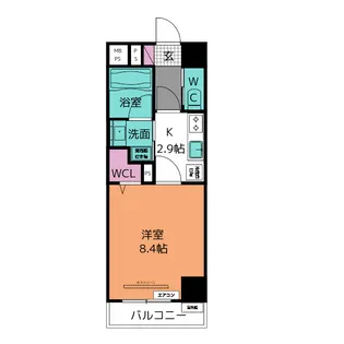 dwell常楽 朝日【4階】の間取り