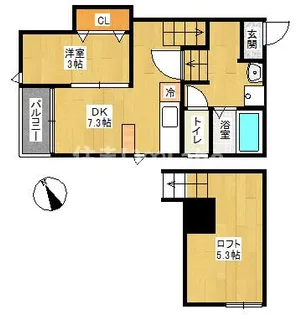 Maison de Hakozaki【1階】の間取り