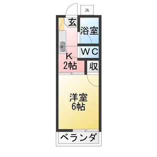 三和ハイツ【2階】の間取り