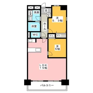 ロータリーマンション栄【5階】の間取り