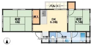 マンション藤【3階】の間取り