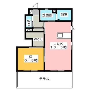 ビューテラスきらり【1階】の間取り