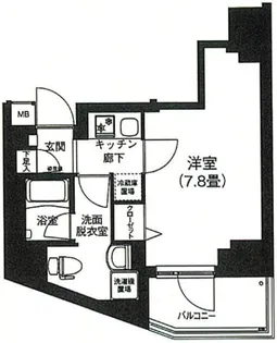 アイルプレミアム本駒込【8階】の間取り