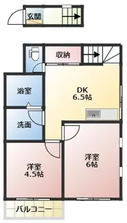 コーポ金谷駅【1階】の間取り