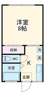 コーポ清水【1階】の間取り