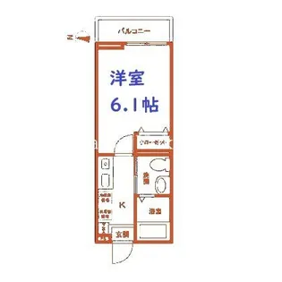 ルミエール大口【2階】の間取り