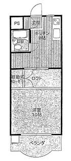 コナビック西塚I【3階】の間取り