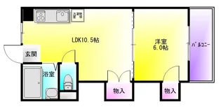 山本北コーポラス2号【1階】の間取り